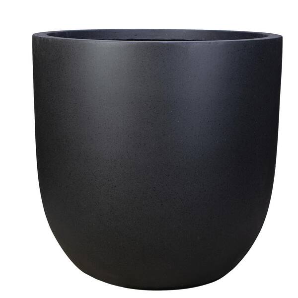 Plant pot Mega Collections Ecostone Egg Grey Plastic Recycled 54 x 40 x 54 cm 53 x 40 cm main image 1