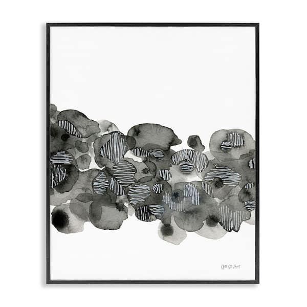 Stupell Industries Natural Kindling Impression by Yvette St. Amant Black Framed Abstract Giclee Art Print 20 in. x 16 in.