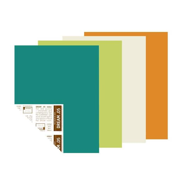 YOLO Colorhouse 12 in. x 16 in. Full Bloom Trend Palette Pre-Painted Big Chip Sample (4-Pack)-DISCONTINUED