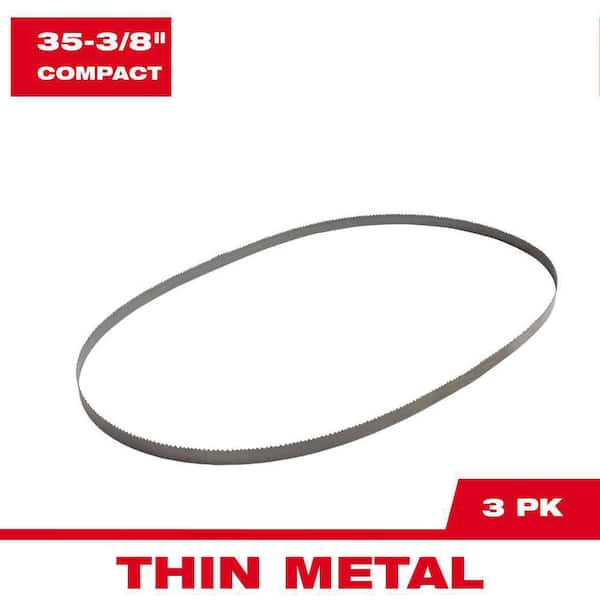 Milwaukee 35-3/8 in. 14 TPI Compact Bi-Metal Band Saw Blade (3-Pack) For M18 FUEL/Corded Compact Bandsaw