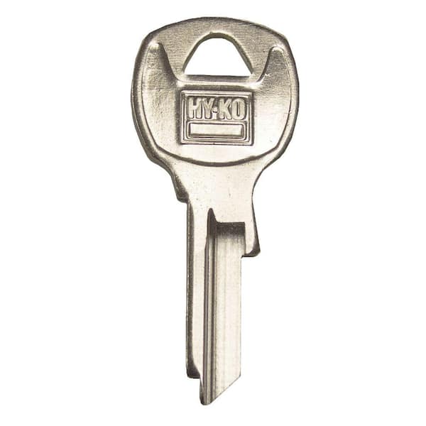 HY-KO National Cabinet Nickel-Plated Brass Blank Key