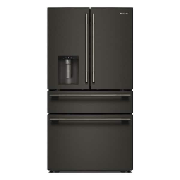 36 in. 29 cu. ft. Standard Depth French Door Refrigerator in Black Ore with FreshChill Full-Width Refrigerated Drawer