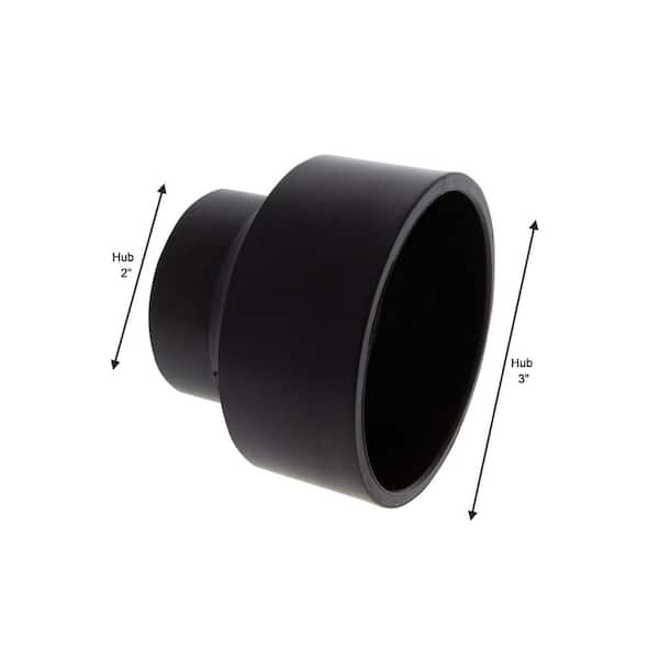 NIBCO 3 in. x 2 in. ABS DWV Hub x Hub Reducing Coupling C5801HD32