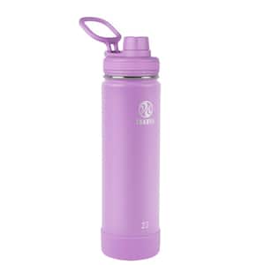 Actives 22 oz. Lilac Insulated Stainless Steel Water Bottle with Spout Lid
