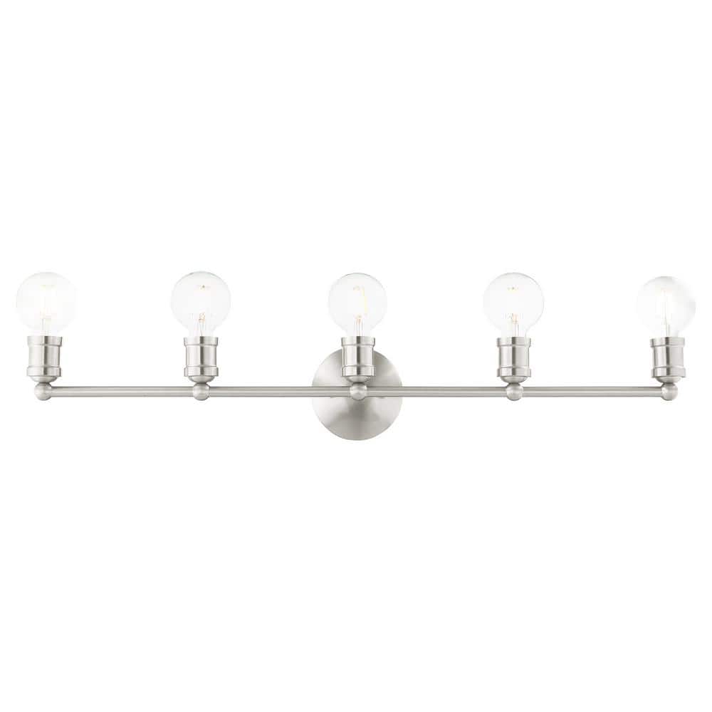 Beckford 34 in. 5-Light Brushed Nickel ADA Vanity Light price history on PriceWatchPro