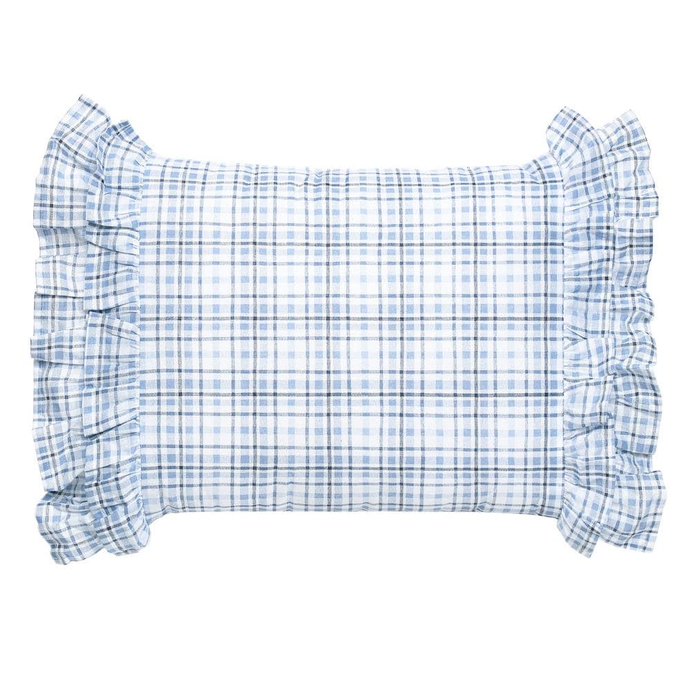 King Blue and Yellow Cotton Reversible Comforter Set