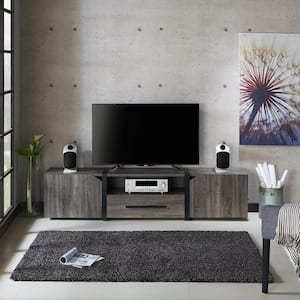 Balearic 81.5 in. Distressed Gray tv Stand Fits tv's up to 94 in.