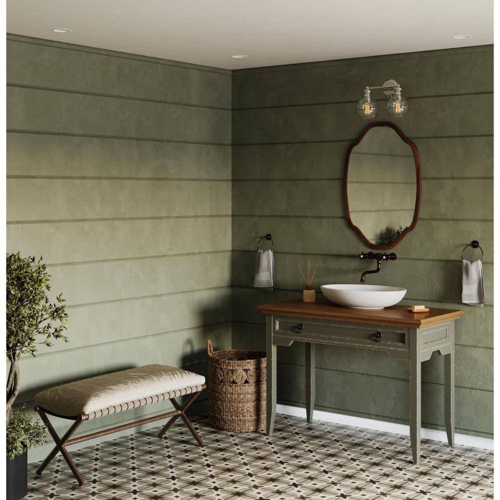 Hansford Coastal Polished Nickel 2-Light Bath Vanity with Clear Glass