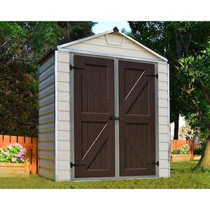 SkyLight 6 ft. x 3 ft. Tan Garden Outdoor Storage Shed