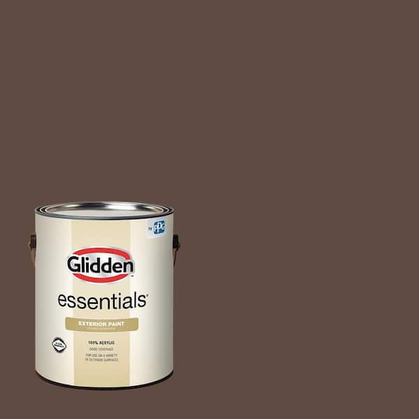 Glidden Essentials 1 gal. PPG1074-7 Little Bear Satin Exterior Paint