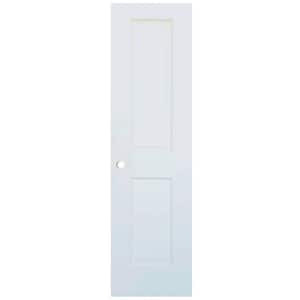 Kimberly Bay 18 in. x 80 in. White 2-Panel Shaker Solid Core Pine