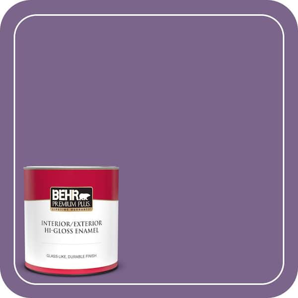 BEHR PREMIUM PLUS 1 qt. #M570-6 Notorious Hi-Gloss Enamel Interior/Exterior Paint & Primer