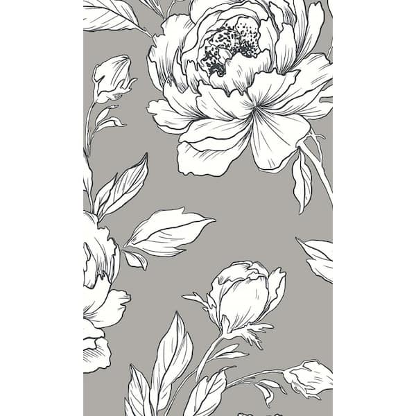 Walls Republic Pavestone Bold Floral Abstract Printed Non-Woven Paper Non-Pasted Textured Wallpaper 60.75 sq. ft.