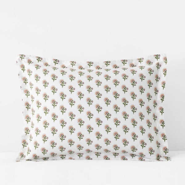 Company Cotton Suhana Garment Wash Caramel Cotton Percale Standard Sham