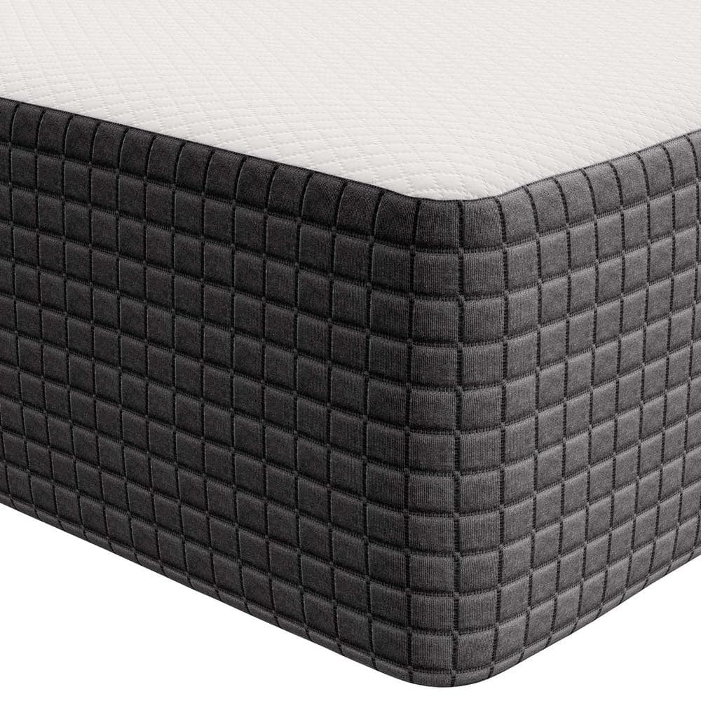 SereneDream 12" Queen Gel Memory Foam Mattress in White