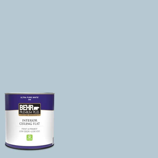 BEHR PREMIUM PLUS 1 qt. #HDC-CT-16A English Hollyhock Ceiling Flat Interior Paint