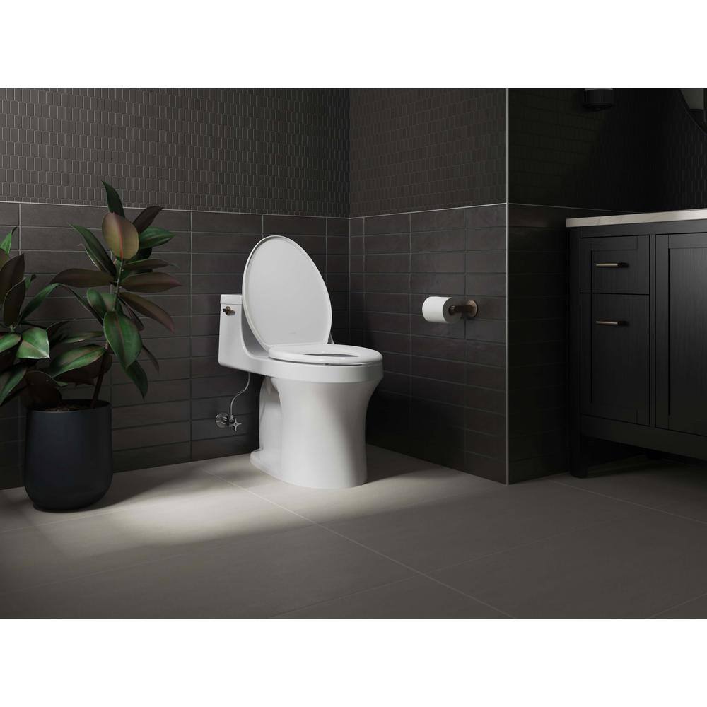 White Quiet-Close Elongated Toilet Seat with ReadyLatch