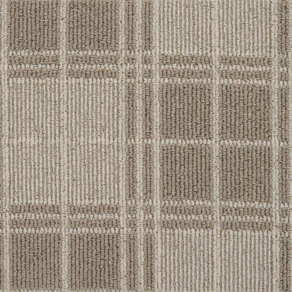 6 in. x 6 in. Pattern Carpet Sample - Checkerboard - Color Silt/Ivory price history on PriceWatchPro