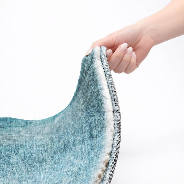 Dream Shag Premium Machine Washable Abstract ADS690 Gray 8 ft. x 10 ft. Area Rug