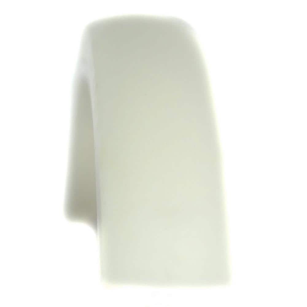 White Plastic Arch Cabinet Pull with Mounting Hardware