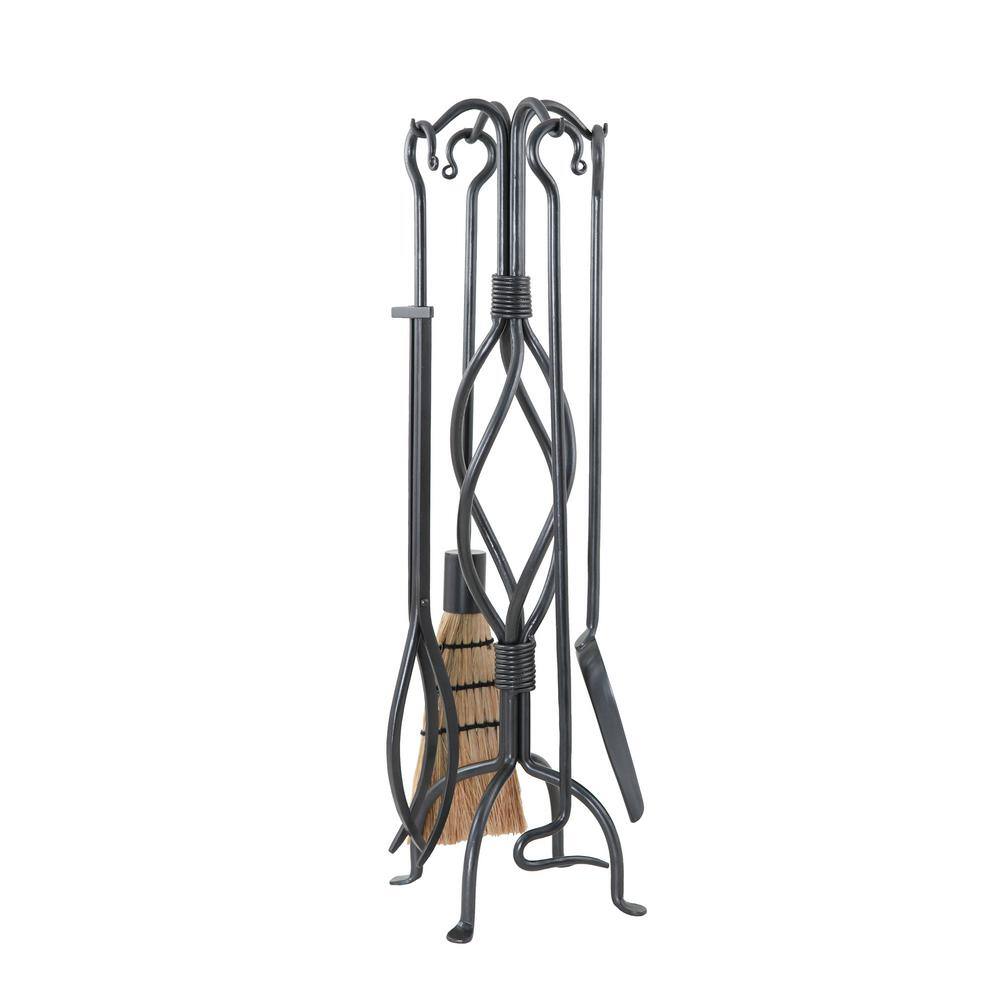 MINUTEMAN INTERNATIONAL 30 in. Tall 5Piece Graphite Helix Fireplace
