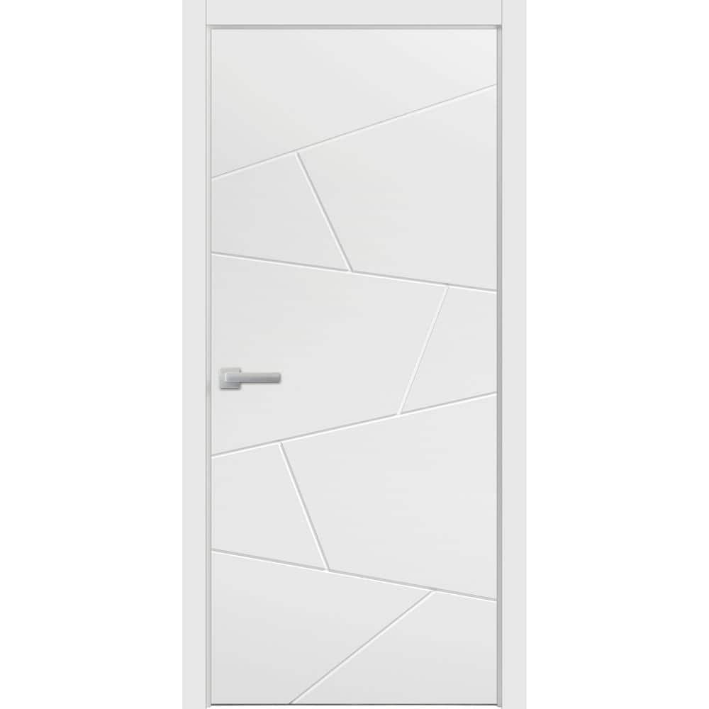 30 in. x 96 in. 1 Panel Painted White Finished Solid Wood Sliding Door with Hardware price history on PriceWatchPro