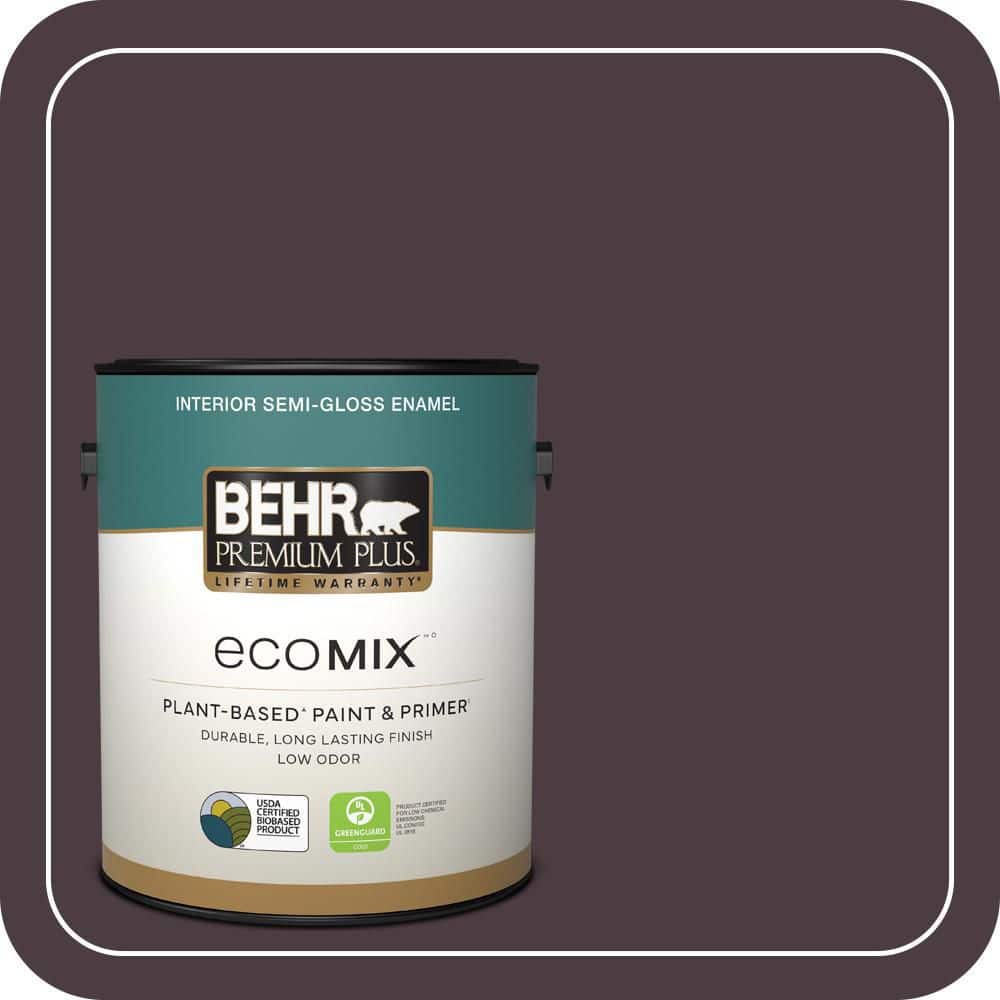 1 gal. #T18-04 Nocturne Shade Semi-Gloss Enamel EcoMix Plant-Based Interior Paint & Primer price history on PriceWatchPro