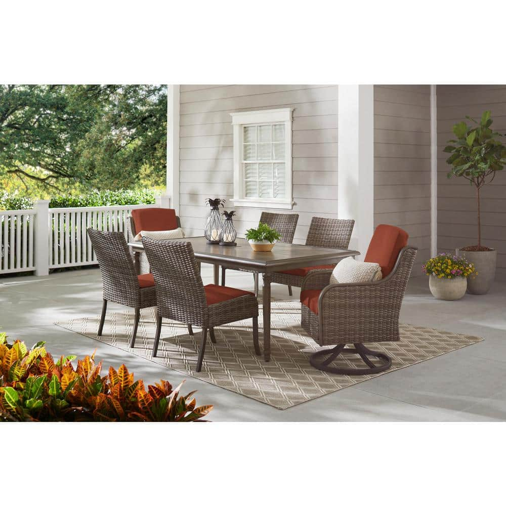 home depot hampton bay 7 piece dining set