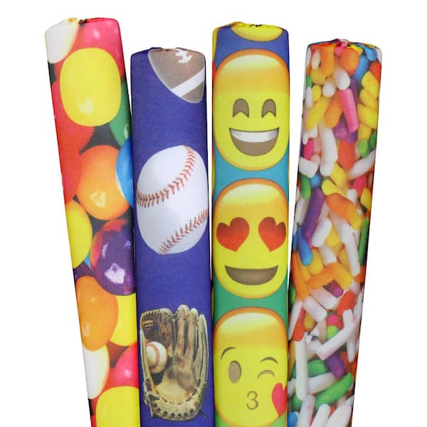 Designer Noodles Sprinkles, Sports, Emojis and Gumballs Pool Noodles (4-Pack)