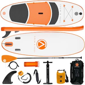 Paddle Board Kit - 10 ft. x 33 in. x 6 in. Lightweight (18lb) Orange