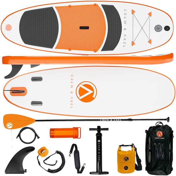 Crew & Axel Paddle Board Kit - 10 ft. x 33 in. x 6 in. Lightweight (18lb) Orange