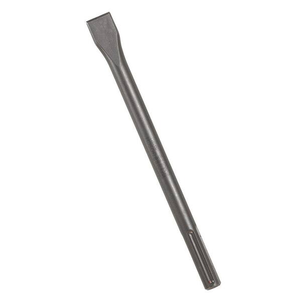 Bosch 1 in. x 12 in. Round Hex/Spline Hammer Steel Chisel