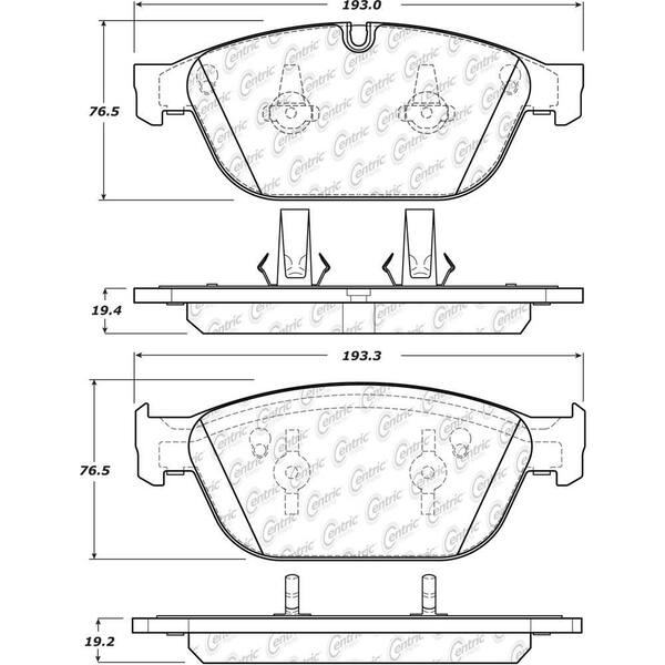 Centric Parts Disc Brake Pad Set