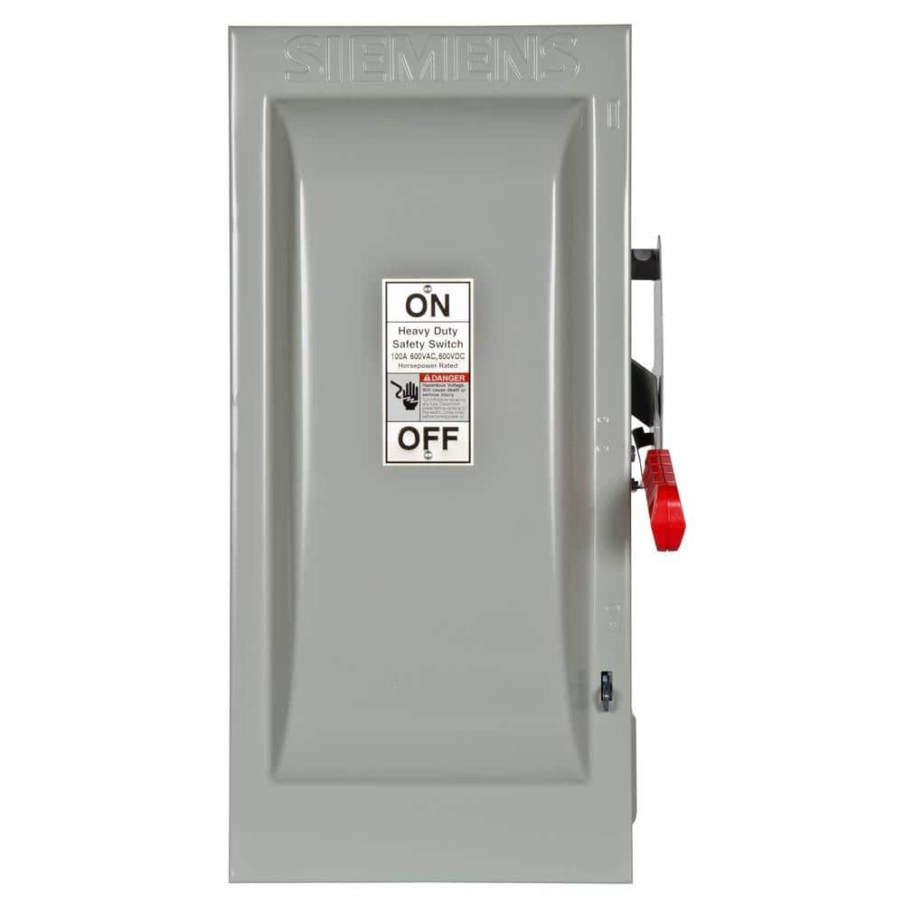 UPC 783643151024 product image for Heavy Duty 100 Amp 600-Volt 3-Pole Indoor Fusible Safety Switch | upcitemdb.com