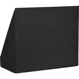 3-Tiered Cardboard Bookshelf in Black (4-Pack)