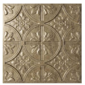 Antique Gold 2 ft. x 2 ft. PVC Decorative Drop in/Lay in Ceiling Tile (48sq.ft./case)