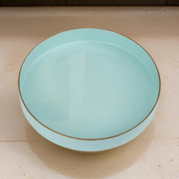 Blue Beautiful Round Tray