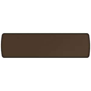 Elite Vintage Leather Rustic Brown 20 in. x 72 in. Comfort Kitchen Mat