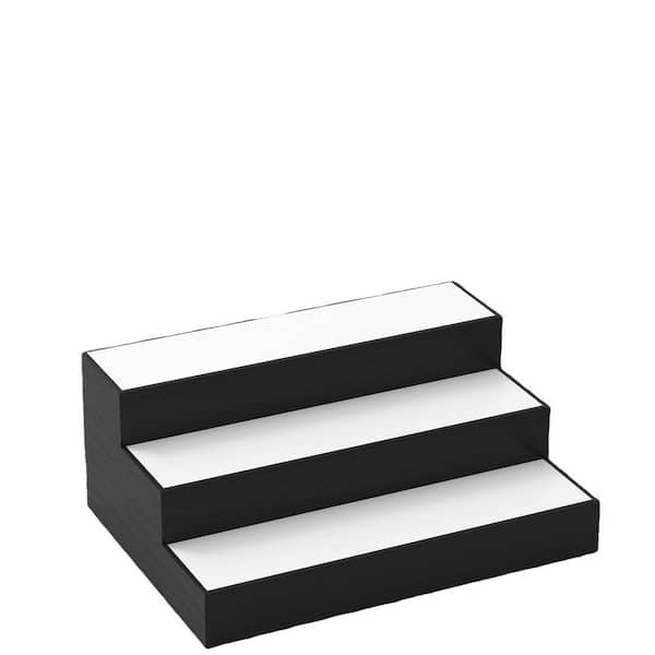 6.3 in. H x 15.8 in. W 12-Bottle Black Lighted Liquor Bottle Display Shelf Wine Rack, Alcohol Whiskey Rack Stand Tray