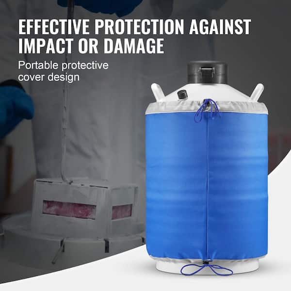 VEVOR Liquid Nitrogen Tank 20 L Aluminum Alloy LN2 Container Dewar