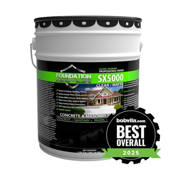 5 gal. Penetrating Solvent Based Silane Siloxane Concrete Sealer and Masonry Water Repellent