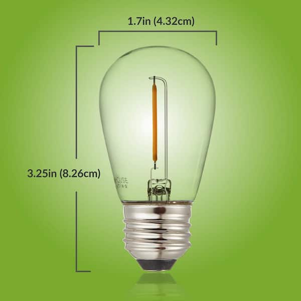 Newhouse Lighting 11-Watt Equivalent S14 Shatter-Resistant String Light Edison LED Bulbs Warm White 2700K (30-Pack) Newhouse Lighting 11-Watt Equivalent S14 Shatter-Resistant String Light Edison LED Bulbs Warm White 2700K (30-Pack)