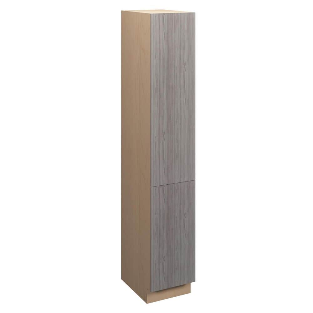 Saratoga Slab 15 in. W x 84 in. H x 21 in. D in Greywood Plywood Assembled 