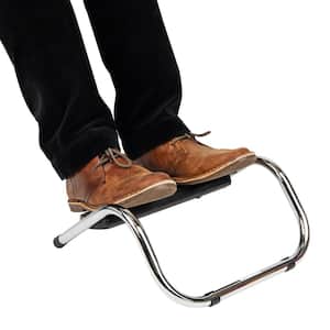 Black Adjustable Foot Rest Foot Stool Under Desk at Work 13 in. W