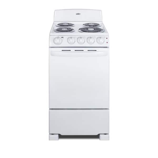 Summit Appliance 20 in. 2.3 cu. ft. Electric Range in White