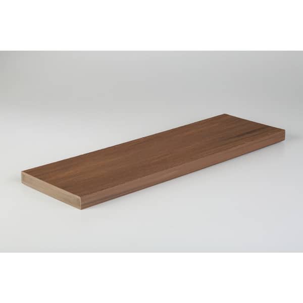 Advanced PVC Vintage 5/4 in. x 8 in. x 16 ft. Wide Square Mahogany PVC Deck Board (Actual: 1 in. x 7 1/4 in. x 16 ft.)