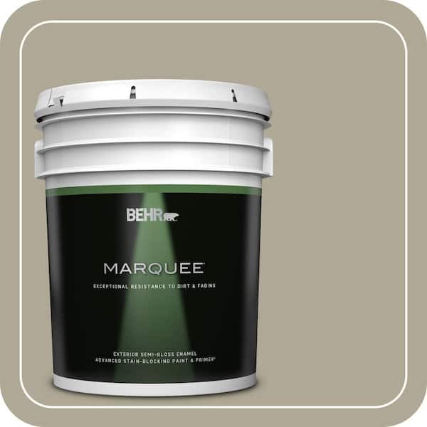 BEHR MARQUEE 5 gal. #780D-5 Spartan Stone Semi-Gloss Enamel Exterior Paint & Primer