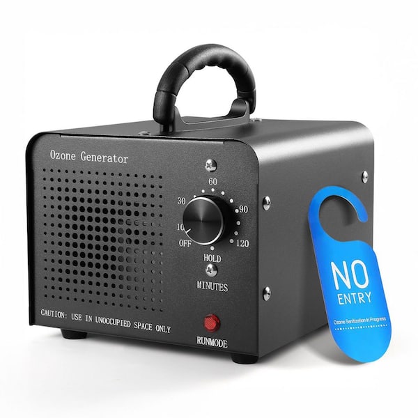 4000 sq. ft. HEPA-Type Ozone Generator in Black, 30000 mg/H High Capacity Commercial Home Removal Odor Ozone Machine