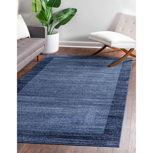 Del Mar Abigail Navy Blue 6' 0 x 9' 0 Area Rug