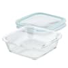 LocknLock Performance Glass 8 in. x 8 in. Square Baker and Food Container  with Lid LLG245 - The Home Depot